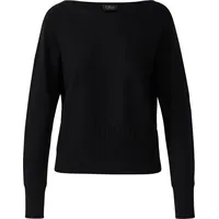 s.Oliver Strickpullover mit Strukturmuster am Saum Schwarz L