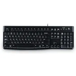 Logitech Keyboard K120 for Business Tastatur Büro USB QWERTY US International Schwarz