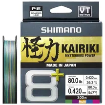 Shimano Fishing Angelschnur Kairiki 8+ 300m 0,42mm 56kg Multi C