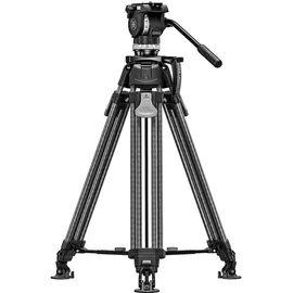 leofoto Carbon-Dreibeinstativ LVF-163C + FH-10 Videostativset