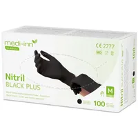 Medi-Inn Nitril black plus Einmalhandschuhe; schwarz, puderfrei latexfrei M | 1000 Stück