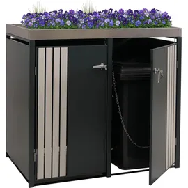 MCW Mülltonnenverkleidung MCW-O67 125 x 84 cm anthrazit