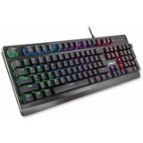 Inter-Tech Nitrox NK-2000ME mechanische Gaming Tastatur schwarz, LEDs RGB, Huano Switch Master BLUE, USB, DE/US (88884100)
