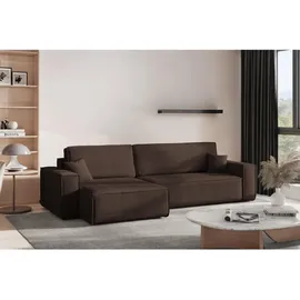 kaiser möbel Eckcouch Stoff 5-Sitzer Braun