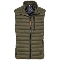 CAMEL ACTIVE Steppweste mit horizontaler Steppung aus recyceltem Polyester in Olive-Braun menswear-60