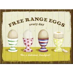 Magnetschild Free Range Eggs