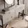 beautysofa KONSOLENTISCH Cortina mit 2 Schubladen, Sandbeige