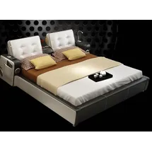 xl moebel gmbh Bett Musik System 140 x 200 cm Beige