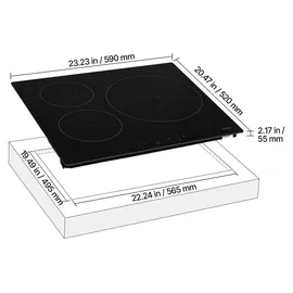 Vevor Induktionskochfeld 6200 W 3 Zonen