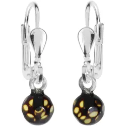 Paar Ohrhänger OSTSEE-SCHMUCK "Ostsee-Schmuck Ohrhänger Klassisch 5 mm Ohrhänger Klassisch 5 mm", weiß, Ohrringe, Damen, 21 x 5mm, Silber 925 (Sterlingsilber)