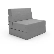 Vicco Sofa Lima, Grau 100 cm mit Schlaffunktion