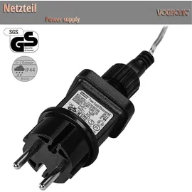 Voltronic LED Lichterkette 5 m Kunststoff kaltweiß