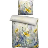 biberna Bettwäsche 616322 Perlmutt 155 x 220 cm + 2 x 80 x 80 cm