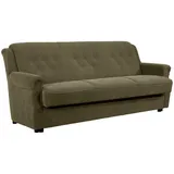 58 aufm Kessel Couch Flockstoff 3-Sitzer Grün