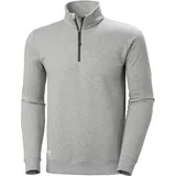 hh workwear Classic Half Zip Sweatshirt Grau