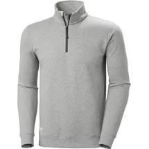 hh workwear Classic Half Zip Sweatshirt Grau