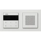 Gira Unterputz-Radio IP mit Lautsprecher Reinweiß glänzend 232029 + Abdeckrahmen E2