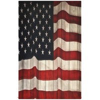 Mnsruu Geschirrtücher mit amerikanischer Flagge auf Holzplanke, Vintage-Küchentücher, Geschirrtuch, Geschirrtücher, 4 Stück, super saugfähig, weich, 71 x 46 cm
