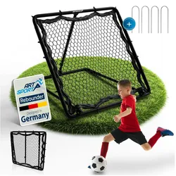 ArtSport Fußball Rebounder Power Pass - verstellbar, stabiler Rahmen, platzsparend verstauen