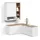 livinity® Wohnwand, Piave Weiß/Sonoma 5 Teile