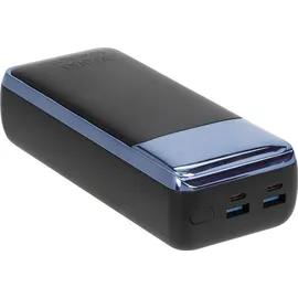 RivaCase® Rivacase, Powerbank 30000mAh 65W 4x USB-C/A & LCD Display, Schwarz
