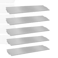 CEEDIR Rasenkante Metall 30m, Silber verzinkt Beeteinfassung Beetumrandung Mähkante, Rasenbleche Mähkante Metall Palisade, 30 Stück-Länge 100cm-Höhe 18cm