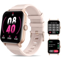 RIVERSONG Smartwatch Damen mit Telefonfunktion, 1,70" Touchscreen Fitnessuhr mit Herzfrequenz, SpO2, Schrittzähler, Menstruationszyklus, Schlafmonitor, Sportuhr für Android/iOS