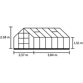 Juliana Magnum 128 Alu ESG 3 mm 9,9 m²