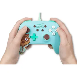 PowerA Enhanced Wired Controller Animal Crossing Tom Nook Switch