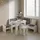 livinity® Eckbankgruppe, Weiß, 120 x 120 cm Ohne Tisch