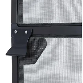 Estexo Fliegengitter Insektenschutz Tür 236 x 240 cm Braun/Grau/Schwarz