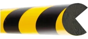 Moravia Prallschutz MORION Kreis Kantenschutz 40 x 40 mm Länge 1000 mm gelb/schwarz magnetisch