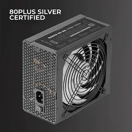 Tacens Radix VII AG 700, Vollmodulares 700W ATX-Netzteil, 10 Jahre Garantie, 80Plus Silver, +87% Wirkungsgrad, 140mm FDB-Lüfter mit AI-RPM Technologie, Japanische-Kondensatoren 105o, Schwarz
