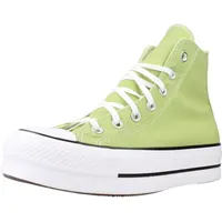 Converse Damen Chuck Taylor All Star Lift Platform Seasonal Color Sneaker, Vitality Green White Black, 38 EU - 38 EU
