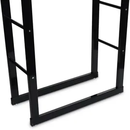 BITUXX Kaminholzständer Metall 60 x 100 cm Schwarz