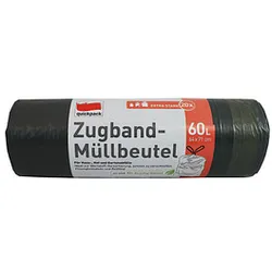 quickpack Müllbeutel 60,0 l schwarz, 20 St.