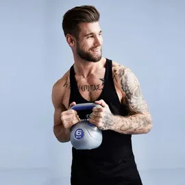 Gorilla Sports Kettlebell Kugelhantel 12 kg blau