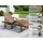 prestige home living outdoor Sonnenliege 200 x 68 x 83 cm Braun