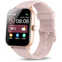 Smartwatch Damen mit Telefonfunktion und Alexa Built-in, 1.8" Fitnessuhr Damen mit Schrittzähler Herzfrequenz SpO2, Schlafmonitor Watch, 100+ Sportmodi Uhr, IP68 Wasserdichte Sportuhr für Android iOS