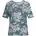 Streifenshirt mit Blumenmotiv Blau 25