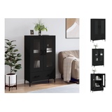 vidaXL Highboard Schwarz 69,5x31x115 cm Holzwerkstoff