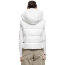 URBAN CLASSICS Recycled Shiny Puffer Weste White 4XL