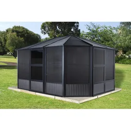 Sojag Charleston 3,84 x 3,84 m inkl. Seitenteile anthrazit