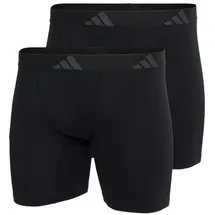 adidas Active Flex Cotton Ergonomic Boxershorts schwarz S 2er Pack
