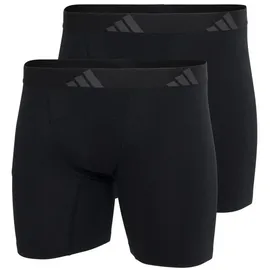 adidas Active Flex Cotton Ergonomic Boxershorts schwarz S 2er Pack