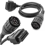 ADAPTER UNIVERSE Diagnosegerät OBD 2 auf 10 Pol Stecker