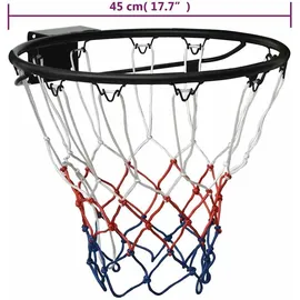 vidaXL Basketballring Schwarz 45 cm