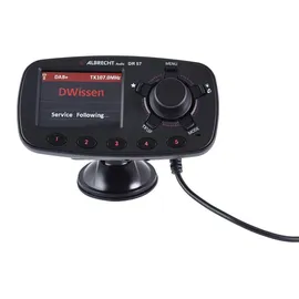 Albrecht DR57 DAB+ Empfänger Freisprechfunktion, Saugnapfhalterung