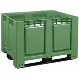 Logiplast Palettenbox 1200x1000 mm versch. Farben - 3 Kufen - geschlossen : grün Farbe: grün