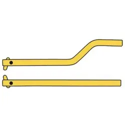 Schweiss Arm Paar 350mm negativ geformt